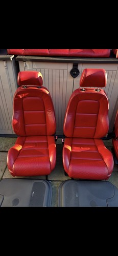 Audi mk1 heated red - red, leather