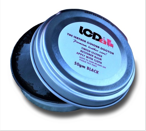 Black leather colour dye - colour,